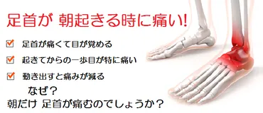 朝 足首が痛くてお困りの方へ