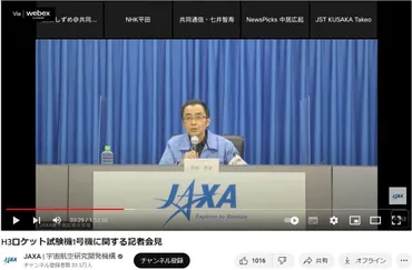 あり得ない」「敬意のかけらもない」 H3打ち上げ中止、JAXA会見で反発広げた「記者の捨て台詞」: J