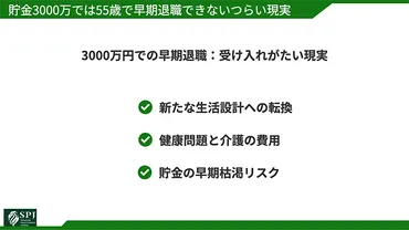55歳で早期退職できるのか？夢か現実か？それが不可能ではないってコト！？