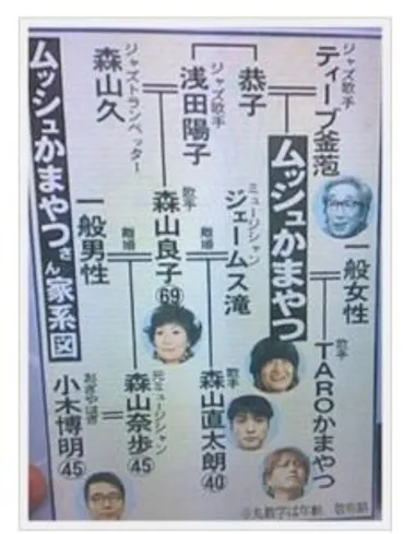 森山直太朗の父親はジェームス滝 姉森山奈歩とは異父兄弟（画像） 