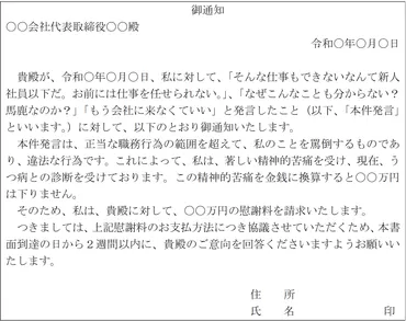 パワハラの慰謝料相場はいくら？弁護士が７つの裁判例とともに解説