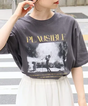 tシャツ Tシャツ モノトーンプリントピグメントBIGTシャツ レディース : 84260042 : ZOZOTOWN Yahoo!店 