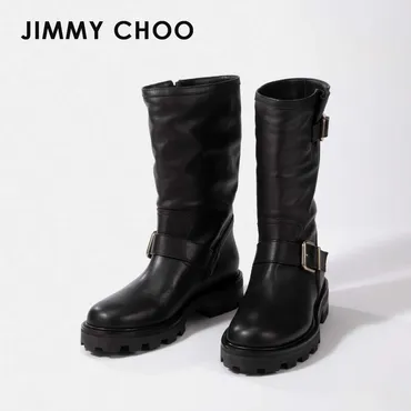 ジミー チュー JIMMY CHOO ブーツ BIKER II SQM レディース シューズ バイカーブーツ （ブラック） 