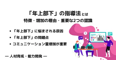 年上部下」の指導法とは？特徴・増加の理由・重要な2つの認識