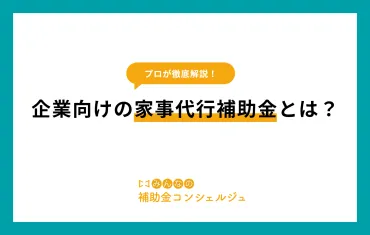 2024年新設】企業向け「家事代行補助金」とは？家事代行が福利厚生に！ 