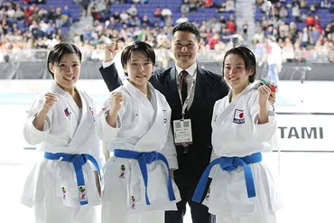 世界空手道選手権大会で金メダルを獲得しました