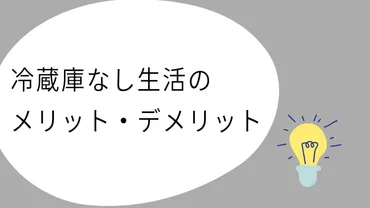 冷蔵庫なし生活って本当にできるの？冷蔵庫なし生活の真実とは！？