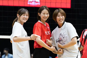 NEC川崎が古賀紗理那引退セレモニーを開催。終了後には記者会見も SV女子 