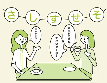 「さしすせそ」は本当に効果があるの？  会話術の秘密に迫る！「さしすせそ」とは！？