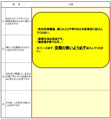 ケアマネ研修記録シートの書き方！具体的な記入例やポイント 