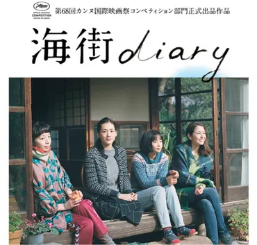 家族の絆を描く映画『海街diary』 