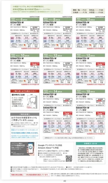 エアコン選び(電気代で比較)•カタログの見方 