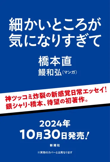 神ツッコミ炸裂の新感覚日常エッセイ！ 銀シャリ・橋本、待望の初著作『細かいところが気になりすぎて』、2024年10月30日に発売決定！ 