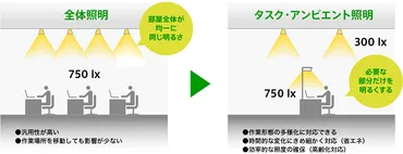 タスク・アンビエント照明