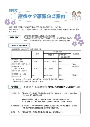 流産や死産を経験された方へ／熊取町