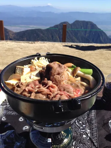 登山番外編】ヤマスキヤキノススメ【すき焼き】 