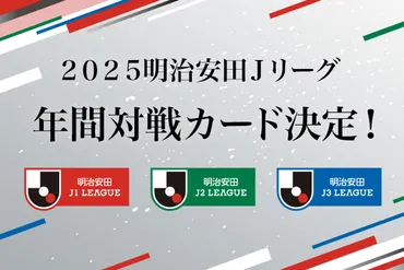 公式】２０２５明治安田Ｊリーグ 年間対戦カード決定！：Ｊリーグ公式サイト（J.LEAGUE.jp）