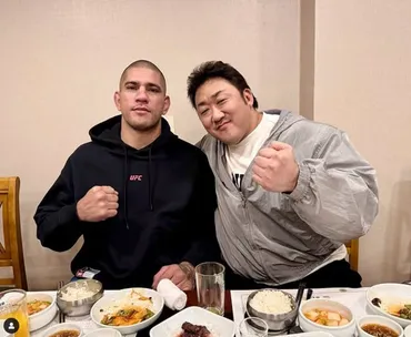 マ・ドンソクが挑発してきたUFCチャンピオン・ペレイラ選手と「パンチ対決」