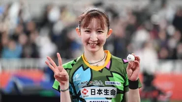 パリ五輪銅・早田ひな、3連覇達成 16歳・張本美和の挑戦を2年連続退ける＜全日本卓球2025＞（Rallys） 