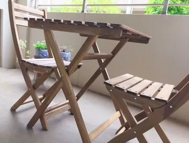 イケアの屋外用テーブル&チェア「ASKHOLMEN」でベランダカフェを楽しむ