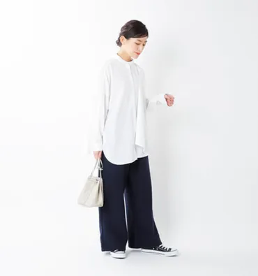こなれ感抜群*「ニットパンツ」を使った冬の大人リラックスコーデ