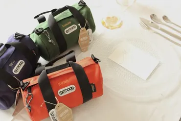 こんな引き出物ならうれしいかも…」定番の゛ロールボストン゛に名入れ刺繍が!アウトドアプロダクツが結婚式の引き出物サービスを開始