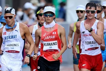 男子キロ競歩の「残酷な暑さ」に選手も危機感。6位入賞の川野将虎は身体に異変も【東京五輪】