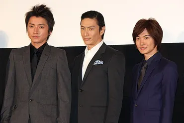 伊勢谷友介()と福山雅治()が並んだ様子がおかしい