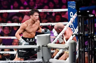 井上尚弥、異例の決着で団体防衛!ドヘニーに異変→腰を痛めてよろよろ…回に会場騒然「えー!」