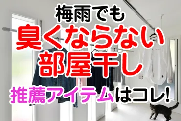 梅雨でも臭くならない部屋干し。ニオイ撲滅アイテムはコレだ!