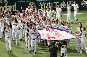 プロ野球・阪神-巨人。…:阪神タイガース18年ぶりセ・リーグ優勝写真特集:時事ドットコム