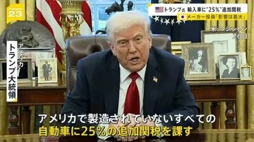 物価高の日本にさらなる試練トランプ大統領が輸入車に゛%゛追加関税表明日本への影響は?日本の゛対抗措置゛は?経済評論家・加谷珪一さんが徹底解説【】
