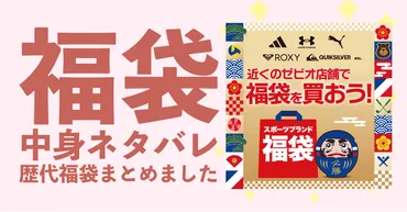 ゼビオ年福袋中身ネタバレ!年以前の過去開封レビューとおすすめ通販サイト