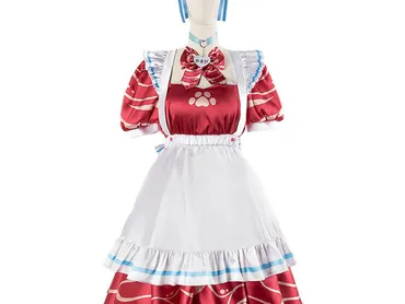 バーチャル赤見かるびコスプレ衣装メイド服