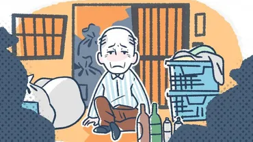 片付けられない高齢者!実家がゴミ屋敷化。対策と認知症、精神疾患、うつ病との関連や本人への説得方法を解説