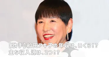 歌手】和田アキ子の年収は、いくら！？主な収入源は、1つ！？ 