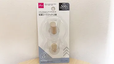 ダイソー】2個入りはコスパ良すぎ！インテリアのお悩みを解決するおしゃれフック【100均】（さきモカ） 