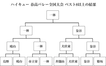 ハイキュー春高バレー全国大会の結果！優勝・準優勝・ベスト4は？トーナメント表で解説 