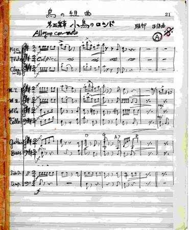 鳥の組曲(マンドリン合奏曲 1973年)