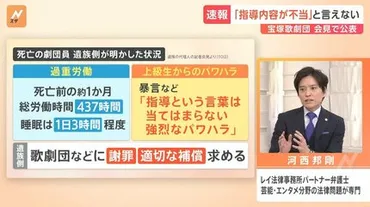 上級生と下級生とは縦の絆」宝塚歌劇団女性死亡 調査チームの調査結果を公表 ゛過重労働゛゛上級生からのパワハラ゛【Nスタ解説】 