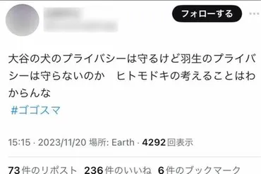 羽生結弦、電撃離婚発表でプライバシー問題めぐり大谷翔平にまさかの゛とばっちり゛、「推しの彼女はゴキブリと一緒」暴走゛ユズリスト゛の過激言動も再燃(3ページ目)