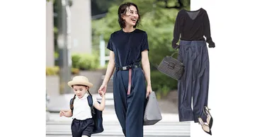 送迎ママの季節またぎに【ベロアTシャツ】が有効！上品な光沢でキレイ見え◎ 