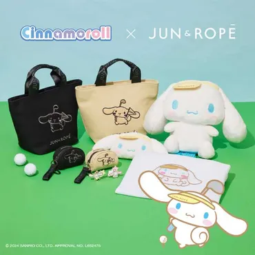 JUN&ROPÉ】シナモロールと初のコラボ♡ゴルフグッズ&ウエアを発売：cocotte