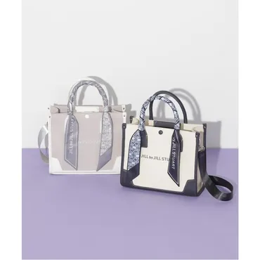 ジルバイジルスチュアート JILL by JILLSTUART Link J スカーフトートバッグ 小 （ネイビー） 