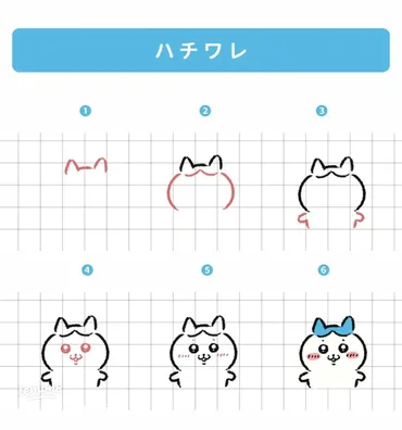 簡単に描けるちぃかわの描き方