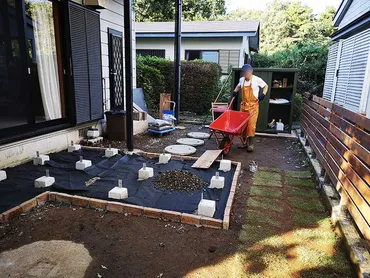 移住生活！夫婦二人の庭づくり。ウッドデッキ完成までのなが～い道 【後半】 