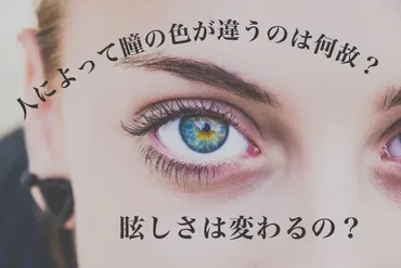人によって瞳の色が違うのは何故？眩しさは変わるの？ 