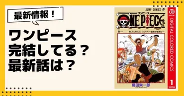 漫画『ワンピース』とは？完結してる？最新話はどこ？最新刊の発売日は？全何巻まで？ 