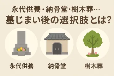 コラム4：永代供養・納骨堂・樹木葬…墓じまい後の選択肢とは？ 