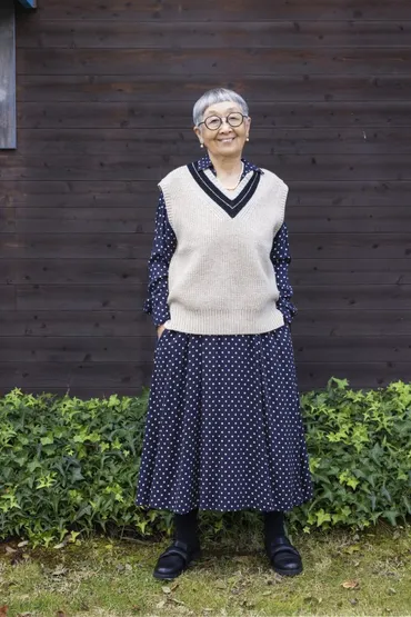 80歳、德田民子さんの「おしゃれのルール」定番服も゛組み合わせ゛次第！工夫を凝らして、日常着の変化を楽しむ 